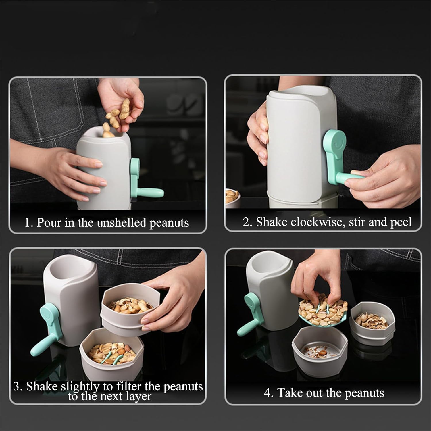 Manual Hand-Crank Peanut Sheller Machine Manual Hand-Crank Peanut Sheller Machine